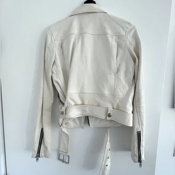 Neiman Marcus Kendall + Kylie White Leather Jacket - Picture 3 of 4
